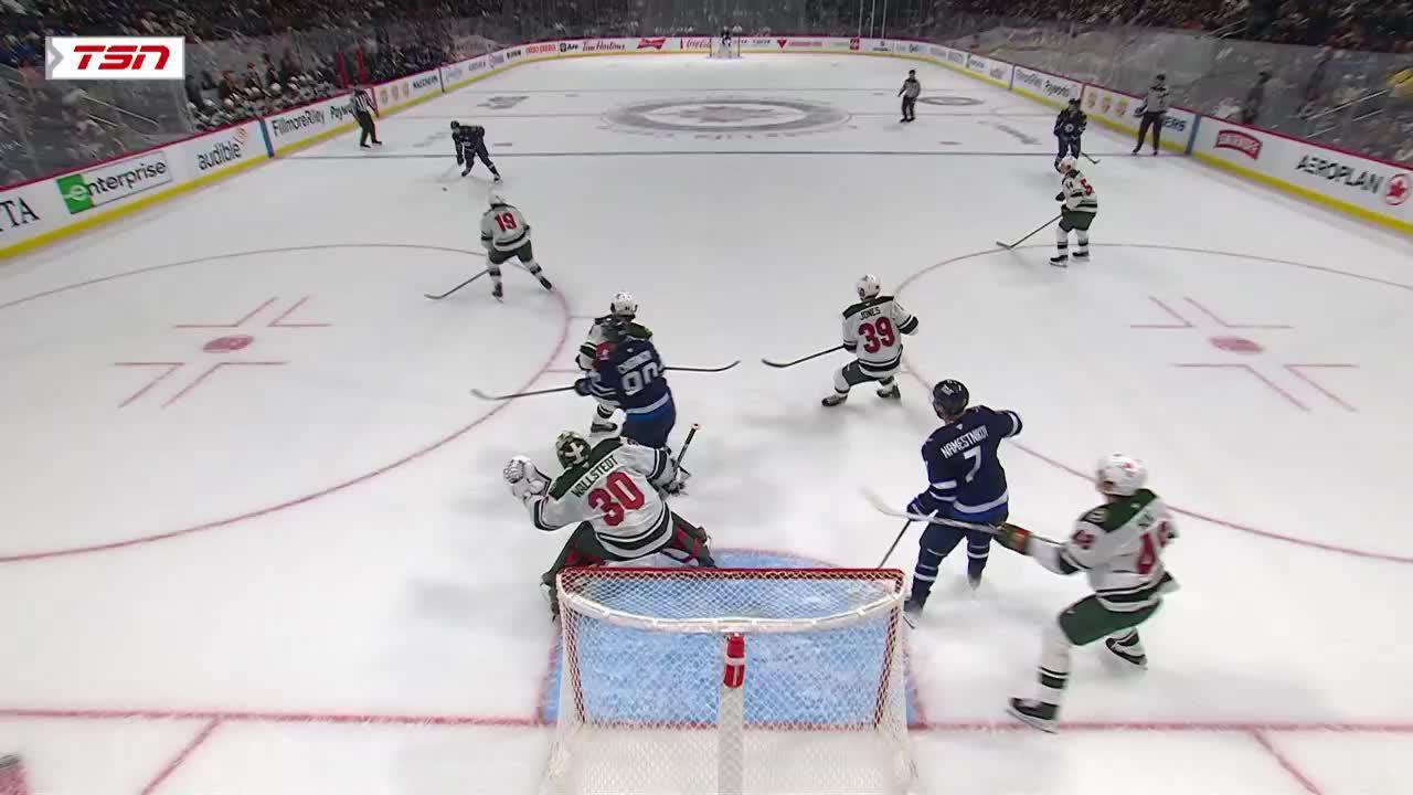 Min Wpg Miller Scores Goal Against Jesper Wallstedt Winnipeg Jets