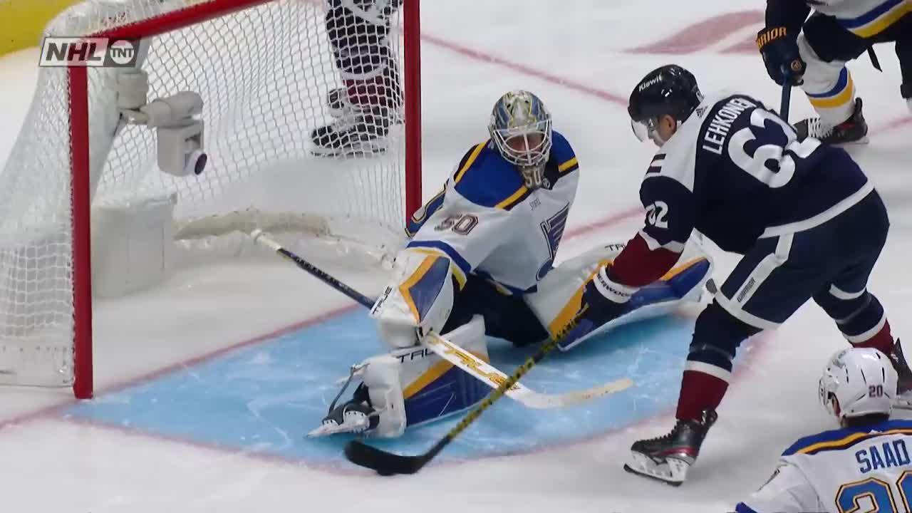 Stl Col Lehkonen Scores Goal Against Blues Nhl