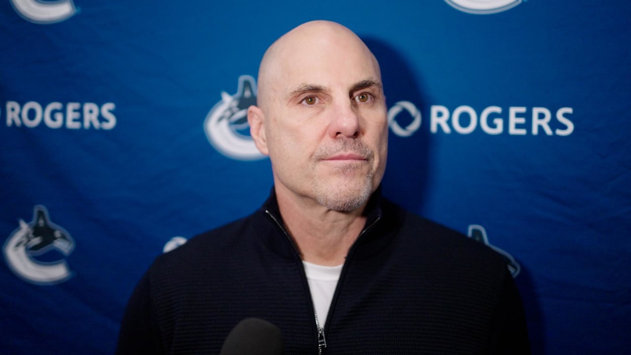 Practice Head Coach Tocchet Vancouver Canucks