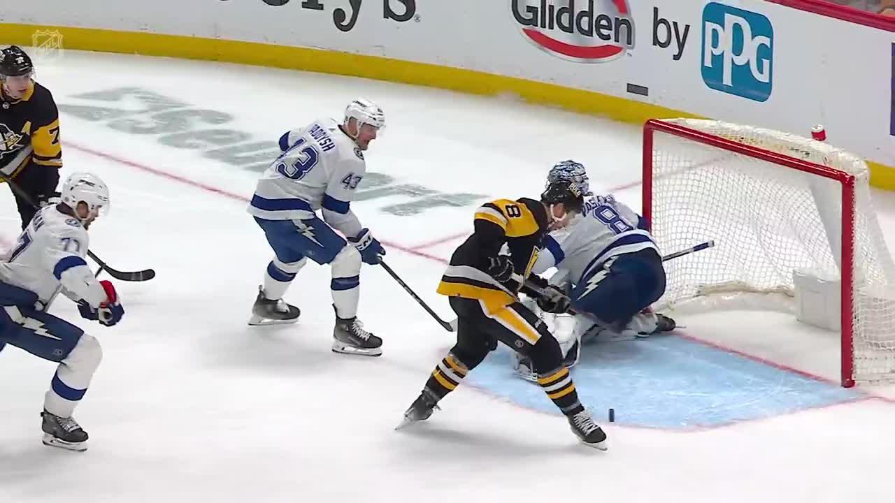 TBL PIT Bunting Scores Goal Against Andrei Vasilevskiy NHL