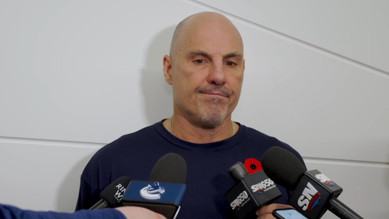 PRACTICE Head Coach Rick Tocchet Vancouver Canucks