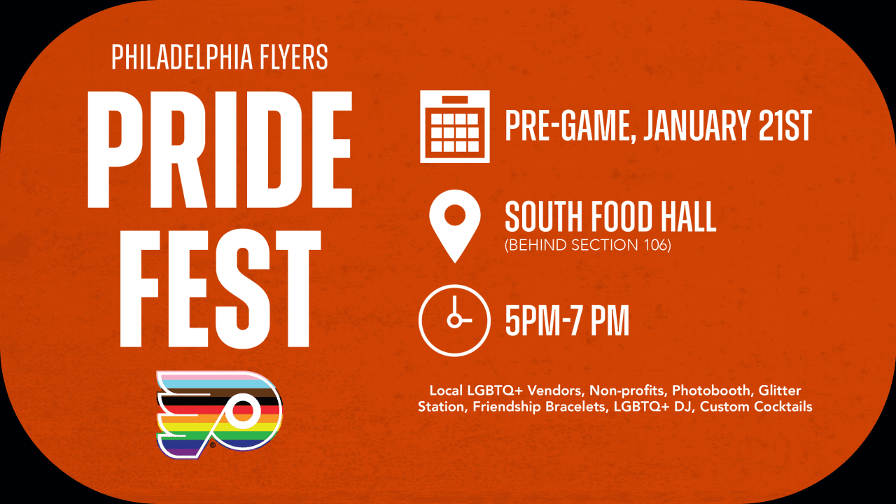 January Flyers To Host Annual Pride Game Philadelphia Flyers