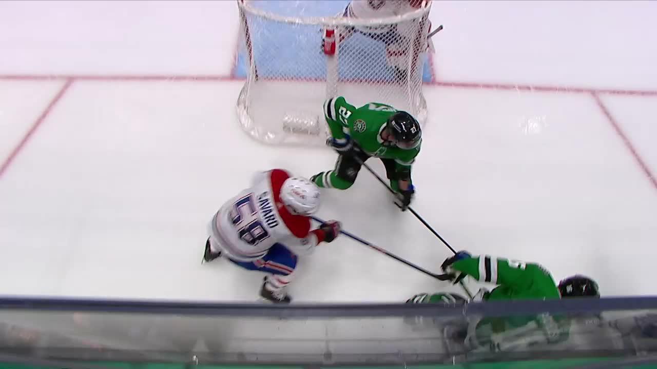 MTL DAL Robertson Scores Goal Against Samuel Montembeault Dallas Stars