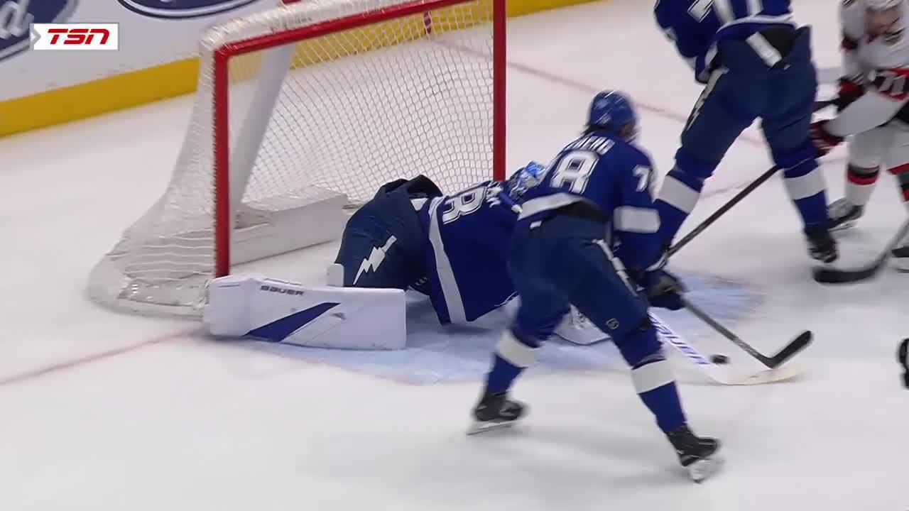 Ott Tbl Amadio Scores Goal Against Andrei Vasilevskiy Nhl