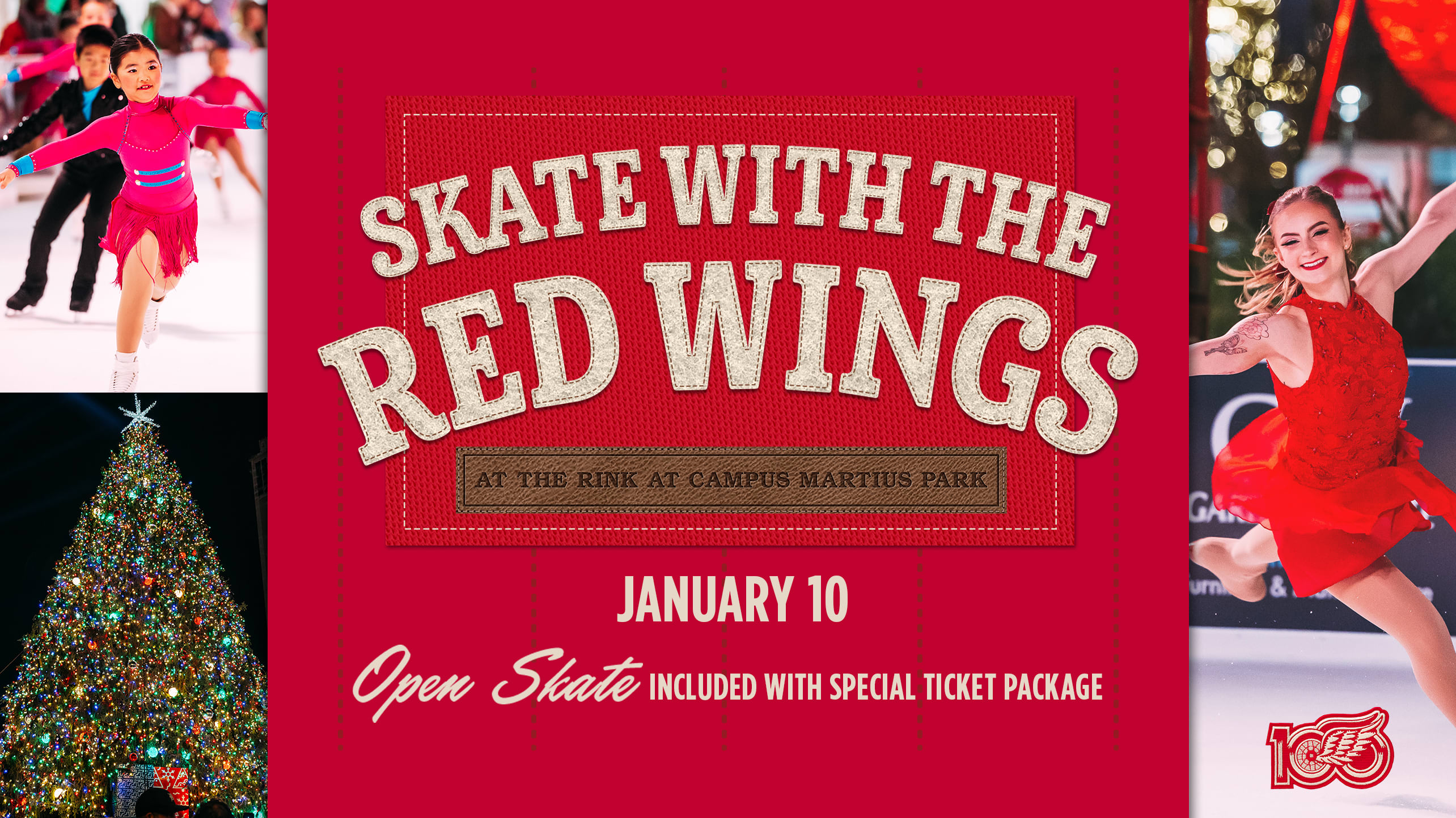 Skate with Red Wings