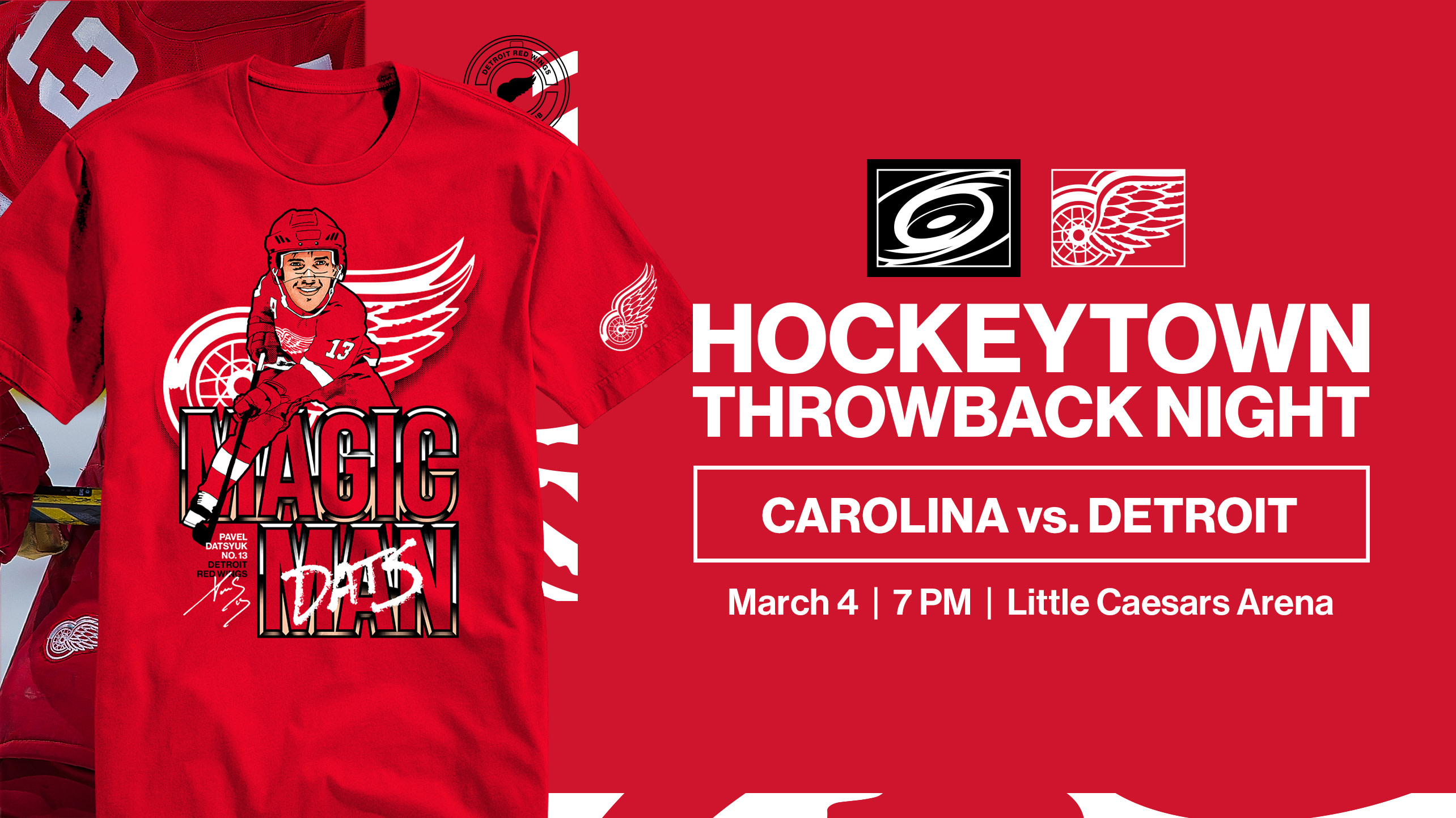 Hockeytown Throwback Night - Datsyuk