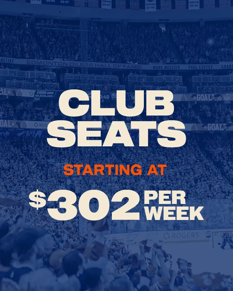 Club season seats starting at $302/week!