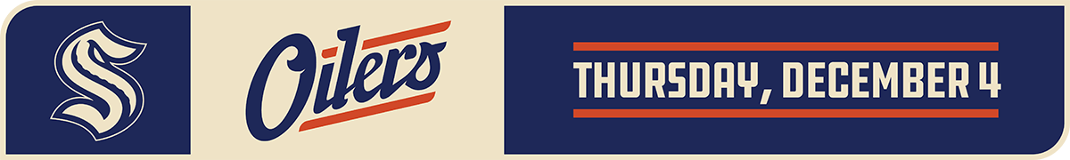 Saturday, December 4 vs. Seattle Kraken - Alternate Jersey