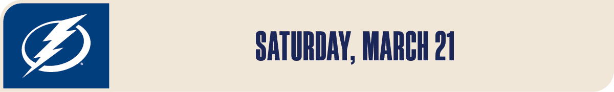 03/21/2026, Tampa Bay Lightning