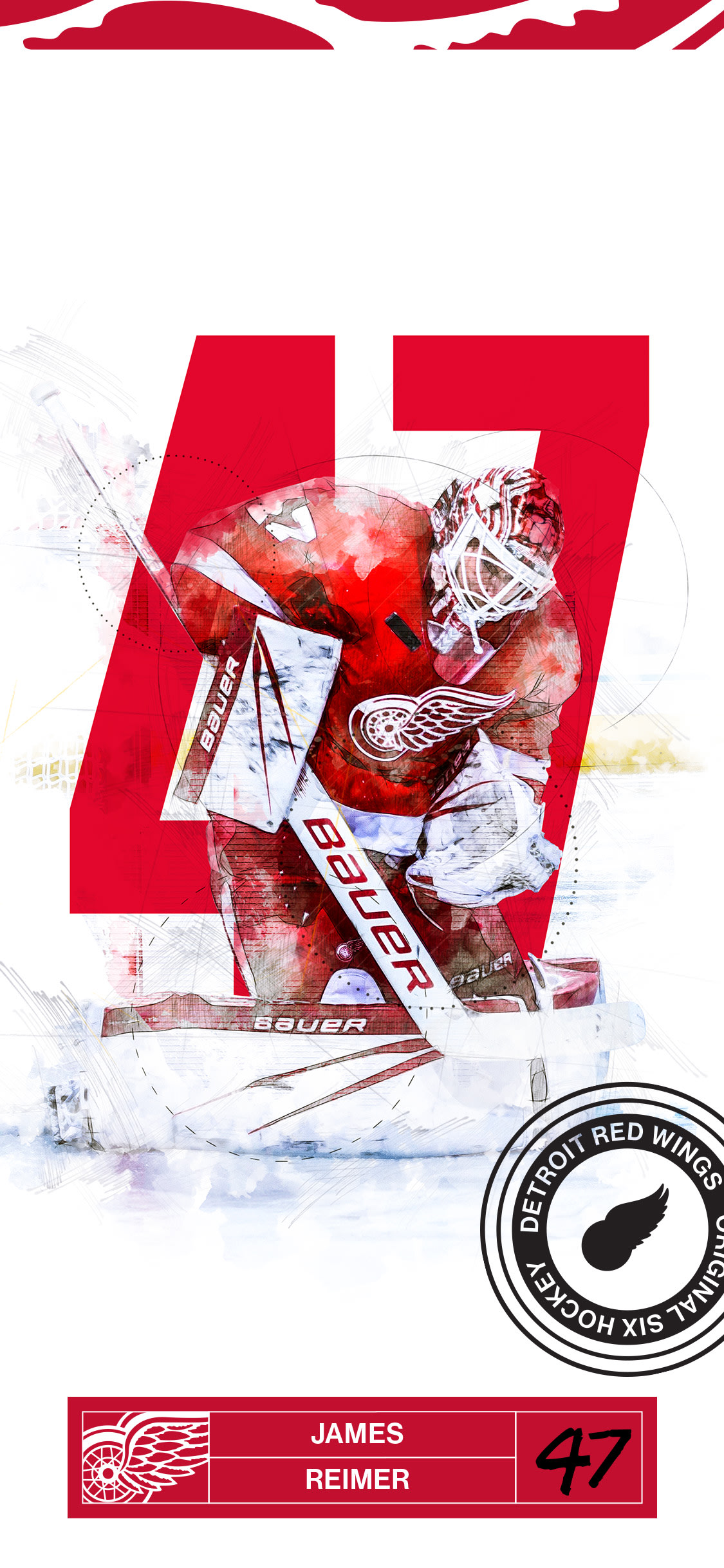 Detroit Red Wings on X: Wednesdays are for Wallpapers. 📲 #WPW x  #ClassicWings  / X