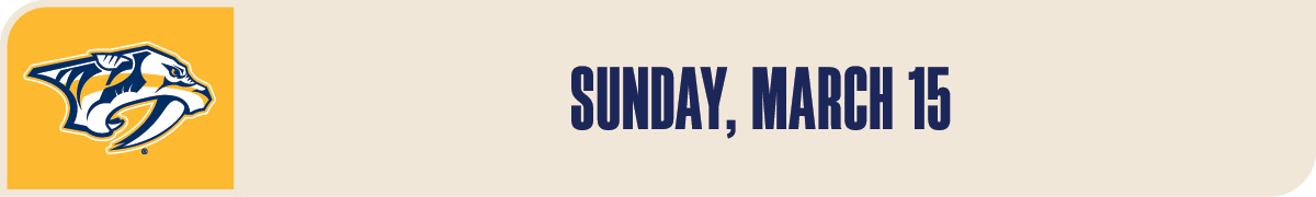 03/15/2026, Nashville Predators