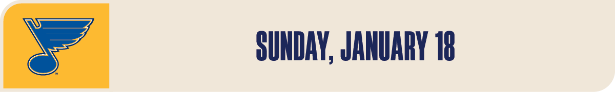 01/18/2026, St. Louis Blues
