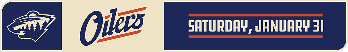 Saturday, January 31 vs Minnesota Wild - Alternate Jersey