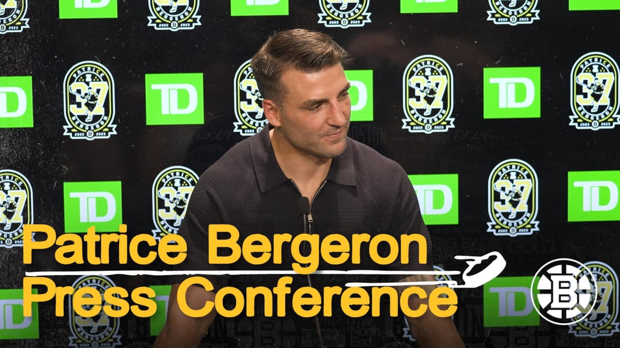 Press Room: Patrice Bergeron