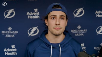 Dominic James | Postgame vs San Jose Sharks