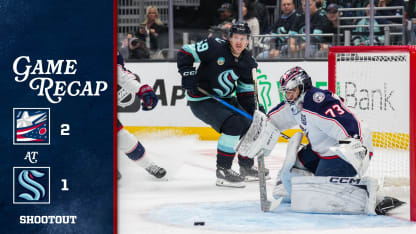 Columbus Blue Jackets Seattle Kraken game recap November 11, 2025