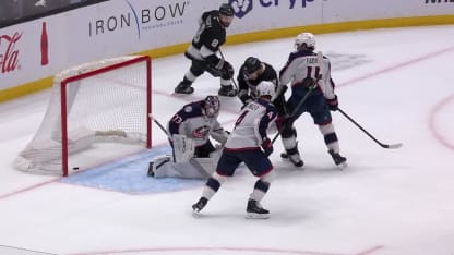 CBJ@LAK: Kuzmenko scores goal against Jet Greaves