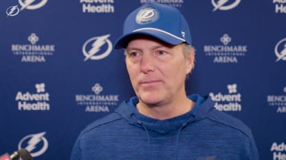 Jon Cooper | Pregame vs Buffalo Sabres