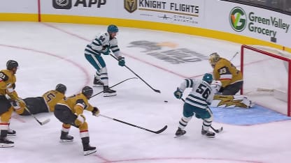 SJS@VGK: Hill with a great save against Ethan Cardwell