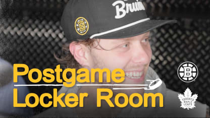 Locker Room Raw: Pastrnak, Geekie, Zadorov, H. Lindholm