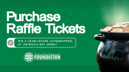 Pavel Zacha Team Issued, Signed St. Patrick's Day Jersey