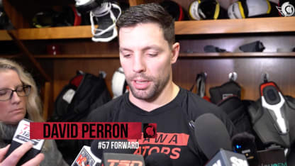 David Perron dispo médias après le match contre VGK