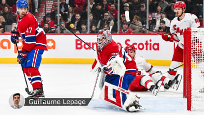 Montembeault saves badge Lepage