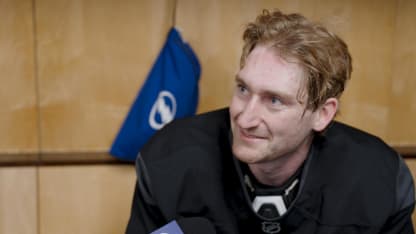 J.J. Moser | Pregame vs Buffalo Sabres