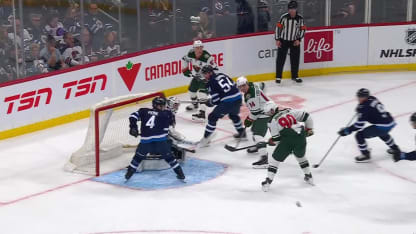 MIN@WPG: Zuccarello scores PPG against Connor Hellebuyck