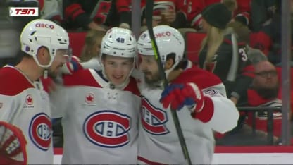 MTL@CAR: Hutson scores empty-net goal