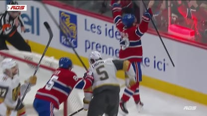 VGK@MTL: Caufield marque un but contre Akira Schmid