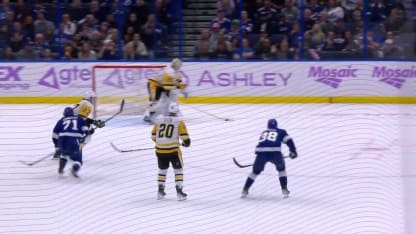 Tristan Jarry with a Spectacular Goal from Tampa Bay Lightning vs. Pittsburgh Penguins