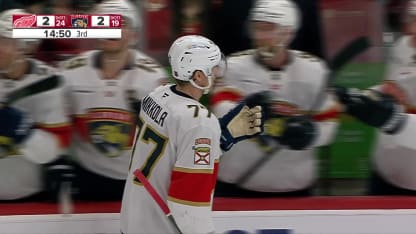 DET@FLA: Mikkola scores goal against John Gibson