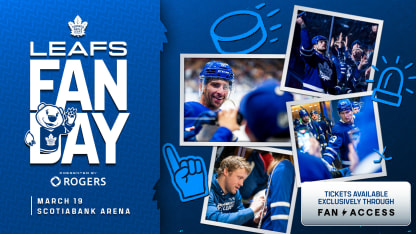 Maple Leafs & Raptors Announce 'Fan Days' This March