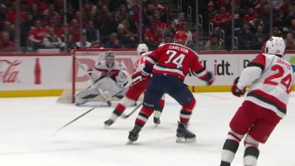 CAR@WSH: Aho scores goal against Clay Stevenson