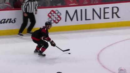 DET@CAR: Gostisbehere scores goal against John Gibson