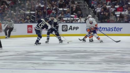 NYI@CBJ: Lundestrom scores goal against Ilya Sorokin