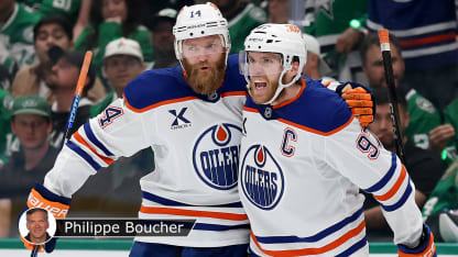 Ekholm McDavid badge Boucher