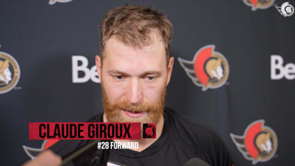 Claude Giroux dispo médias après le match contre Utah