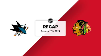 Sharks at Blackhawks 10.17.24