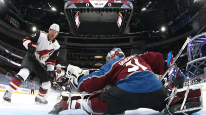 Philipp Grubauer Arizona Coyotes Game 1 Playoffs 2020 August 12