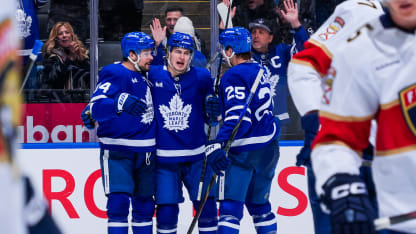 Knies scores in his 200th NHL game