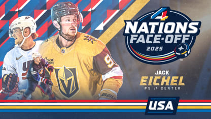 Vegas Golden Knights Forward Jack Eichel Named to USA’S Roster for 2025 4 Nations Face-Off