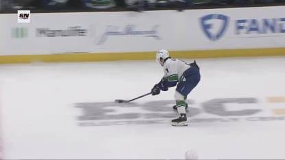 VAN@BOS: Garland scores empty-net goal