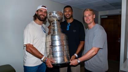 Florida Panthers with Stanley Cup at Coldplay concert