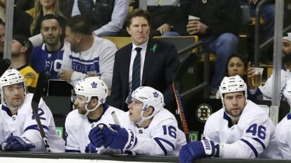 Leafs bench