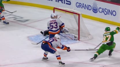 NYI@MIN: Kaprizov scores goal against Ilya Sorokin