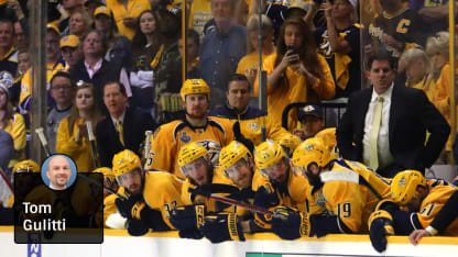 Predators bench, Gulitti badge