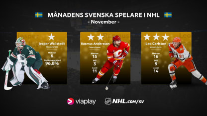 Månadens svenska stjärnor i november