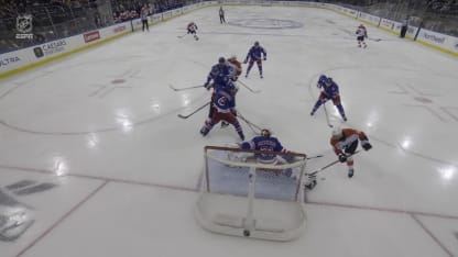 PHI@NYR: Shesterkin with a great save against Bobby Brink